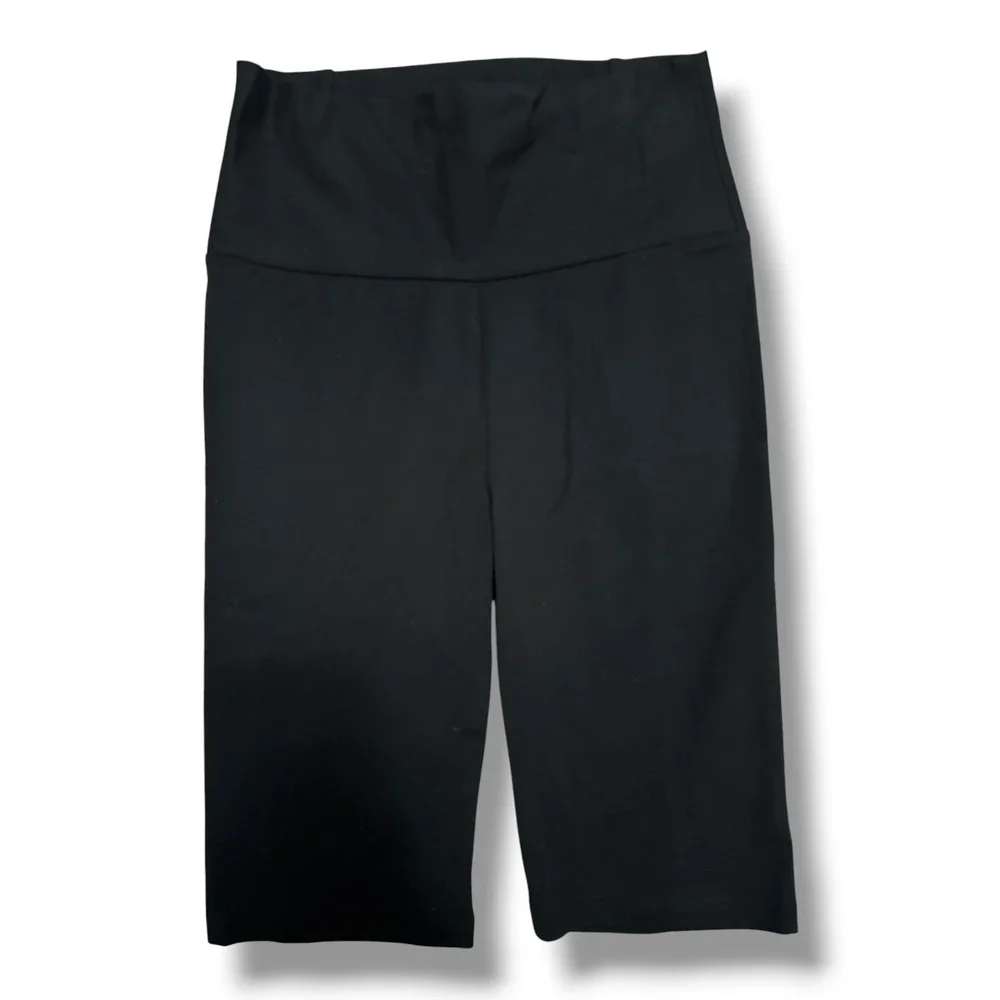 COS‎ Women's NEW Black High Waisted Cotton Blend Biker Shorts Size XS Athletic